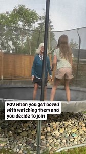 How we deal with grumpiness at our house. #therapy #selfcare #kidsknowbest #jumping #babyboomer #psychology #grumpy #playtime #trampoline #nevertooold #cheerup #grandkids #grandma #funtimes | Shannon Nelson