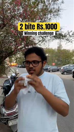 2 Bites = Rs.1000 stranger money challenge #foodchallenge #moneychallenge #streetfood #jaipur
