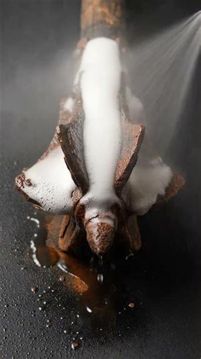 100 Years of Rust Gone in Seconds 😳| #rust #spray #satisfying #asmr #experiment