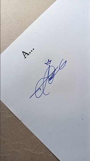 How to Write a Beautiful A Signature ✍️ | Easy Signature Ideas #Shorts