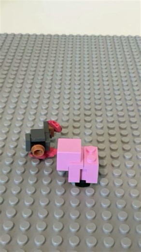 Baby pig vs cold chicken #lego #minecraft #stopmotion