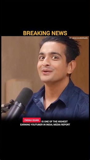 One of the highest earning Youtuber! #farahkhan #ranveerallahbadia #podcast