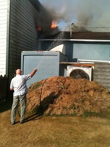 Crews battle fire in Seaside; firefighter hurt