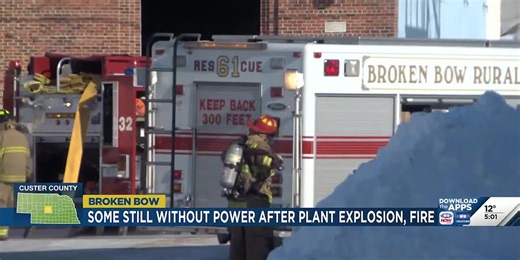 Some still without power after plant explosion, fire
