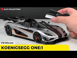 Unboxing of Koenigsegg One 1:18 Scale Model Car by AUTOart Models (4K)