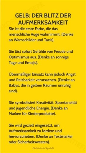 GELB: DER BLITZ DER AUFMERKSAMKEIT | Optimistic Yellow\n\nEntdecke die...