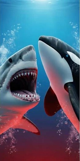 Shark vs Orca – Deep Sea Battle | 3D Animated Short #3danimation #facts #youtubeshorts #cartoon