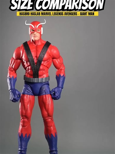 Size Comparison of Hasbro HASLAB Marvel Legends Giant Man