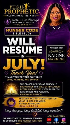 Hunger Bible Study Update