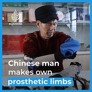 105K views · 1.9K reactions | After losing both forearms in an accident decades ago, this Chinese veteran is now making affordable prosthetic limbs for fellow amputees. | Al Jazeera English | Facebook