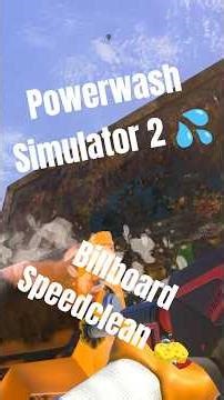PowerWash Simulator 2 – Satisfying Billboard Clean! P1🧽✨ (Fast Relaxing Speed Clean) #shorts