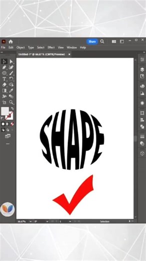 How to add a text in an object - Adobe Illustrator Tutorial . Follow - Vipul Graphics . Thanks❤ . #illustrator #photoshop #illustration #tips #tricks #graphicdesign #vipulgraphics #textinanobject #explore #illustratortips | Vipul Graphics