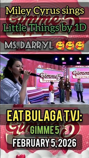 Miley Cyrus sings "Little Things" by One Direction