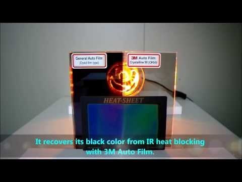 3M Window Film - heat sheet demonstration