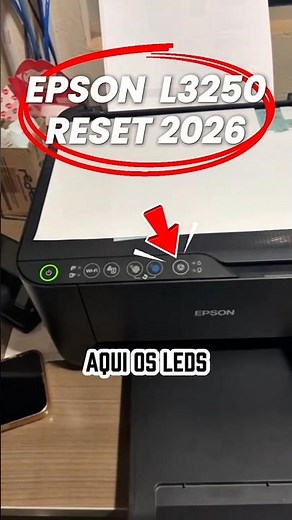 New Reset Epson L3250, L3150 Updated 2026 LEDs blinking #epson #printer #computer #pc
