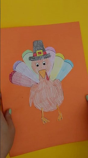 Easy Turkey craft for kids #thanksgiving