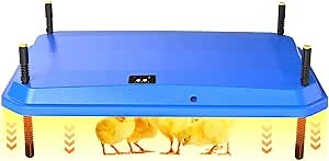 Chick Brooder Heating Plate, Brooder Heater for Chicks, Adjustable Temperature Height Adjustable Brooding Heater, Brooder Heat Plate Warmer for Baby Chick Duckling (Blue)