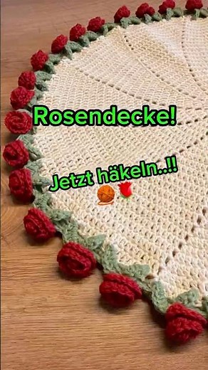 Crochet a rose blanket 🌹 complete video tutorial on my channel