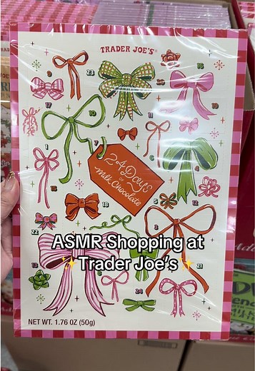 It’s time for holiday items at Trader Joe’s ❄️🎀❤️ (save, share & follow for more ASMR vlogs) #asmr #traderjoes #traderjoeshaul #holidaytreats #fyp