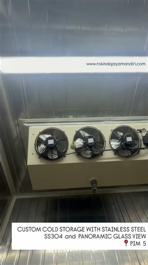 Meat Processing Room with Stainless Steel wall & Double Glass Window