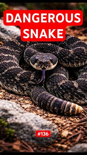 Arizona Black Rattle Snake: The Rattlesnake Changes Color 😳 | A - Z Animals Part 136 |
