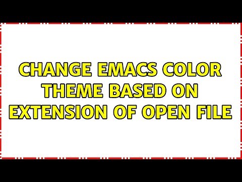 Change Emacs color theme based on extension of open file