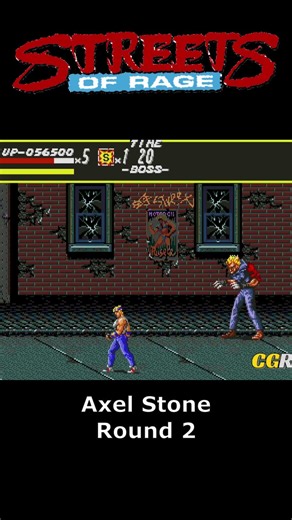 Axel Stone vs Round 2 Boss ⚡ Streets of Rage 1 Epic Boss Fight #Shorts