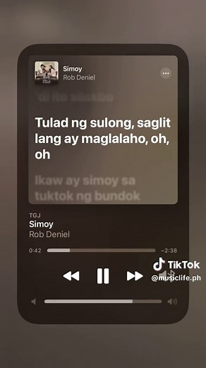 “Simoy” by @Rob Deniel 🤎 #opm #song #applemusic #lyrics #100awitparakaystella