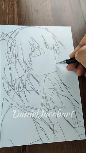 miku drawing #art #anime #animestyle #sketch #shorts#miku