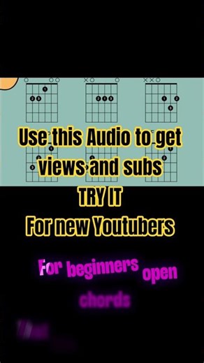 Easy Guitar Chords | Viral TikTok Trend #usethisaudio #chords #guitar #openchords