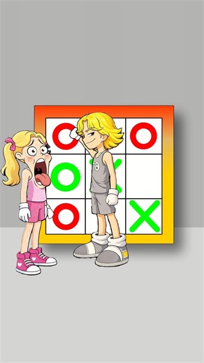 Tic Tac Toe Epic Funny Moment 🤣🤩 #animation #funny #games