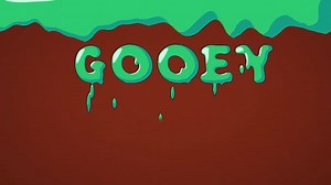Flat Gooey Text Letters