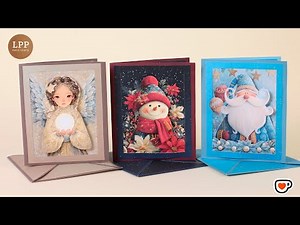 Fast & Easy Christmas Cards (3 Designs!) 🎁 | Free Printable Template