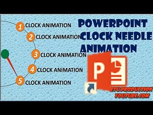 Creating clock needle animation using powerpoint