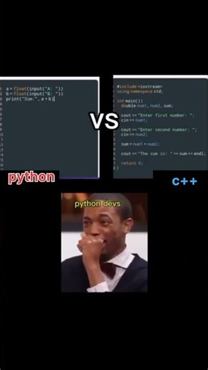 c++ vs Python coding #python #programming #programming #developer #learnpython #coding #coding