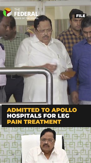 Durai Murugan admitted to Apollo Hospital, condition stable | #shorts