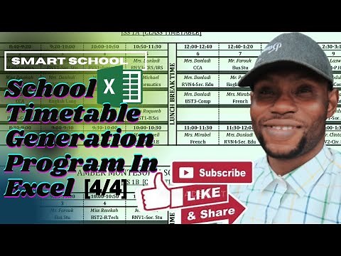 Classwise And Teacherwise Timetable Excel | School Timetable