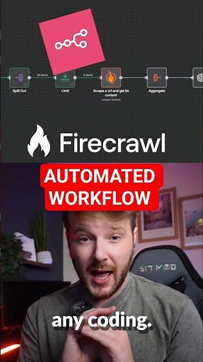 Insane Web Scraping automated workflow #ad #firecrawl #webdevelopment #tech