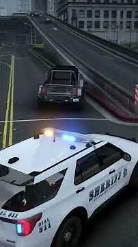 Realistic car chase #gtarp #gta #lspdfr #police #roleplay #gaming #fivem