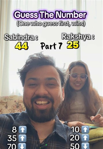 Part 7 | Guess The Number | kati jitnu k kati 🫩, @Rakshya Adhikari | Rakshya 4 - Sabindra 3 | #creatorsearchinsights #couple #nepalitiktok #nepalitiktok #couplechallenge