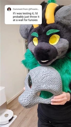 Fursuit head base stresstest #fursuitmaker #furry