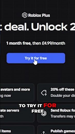 HOW TO GET ROBLOX PLUS FOR FREE!