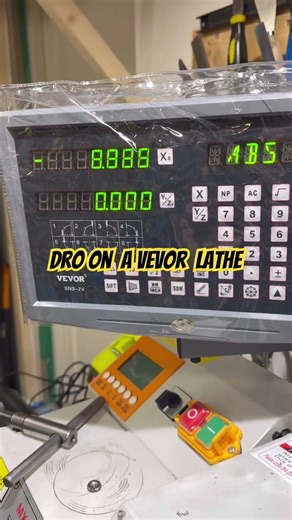 Added x-axis for the DRO on my vevor mini lathe.. almost done!