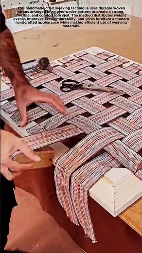 Woven Strap Chair Trick | Handmade Seat Weaving Technique