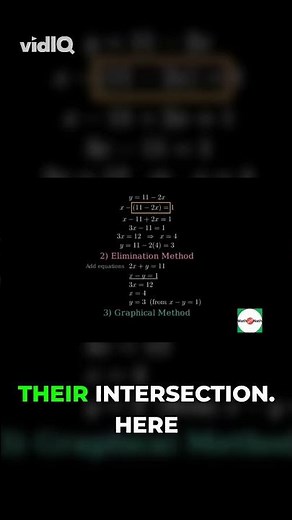 Solving Simultaneous Equations by Elimination Method #maths #math #education