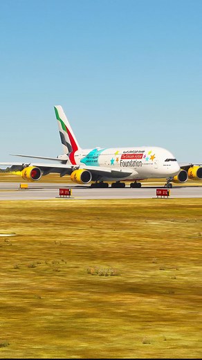 Engine Fire on the Biggest Airplane A380 landing #aviation #a380 #emergency | US Aviation TV