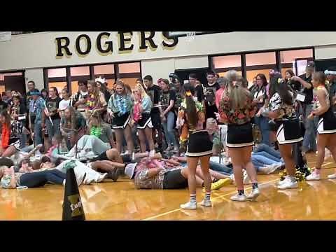 Pep Rally Table Surfing Rogers Eagles