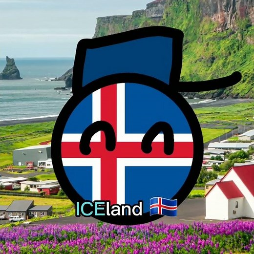 Iceland & Greenland 🤨 | Iceland Greenland Meme (Countryballs) #shorts #countryballs #world #earth
