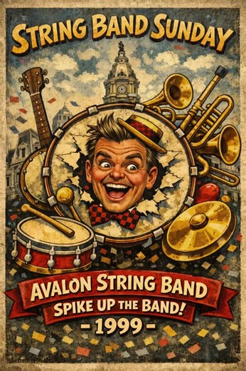 Happy String Band Sunday! This Week, We’re Going Back To 1999, With A Creative Classic From The Avalon String Band, With “Spike Up The Band!” #mummers #philly #fyp #costume #trending