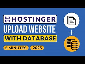 How To Upload Website on Hostinger with Database 2025 | Upload WordPress website to Hostinger